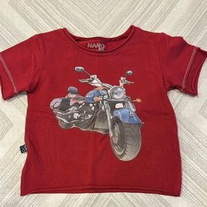 Nano Little Kids Red Motorcycle Graphic T-Shirt